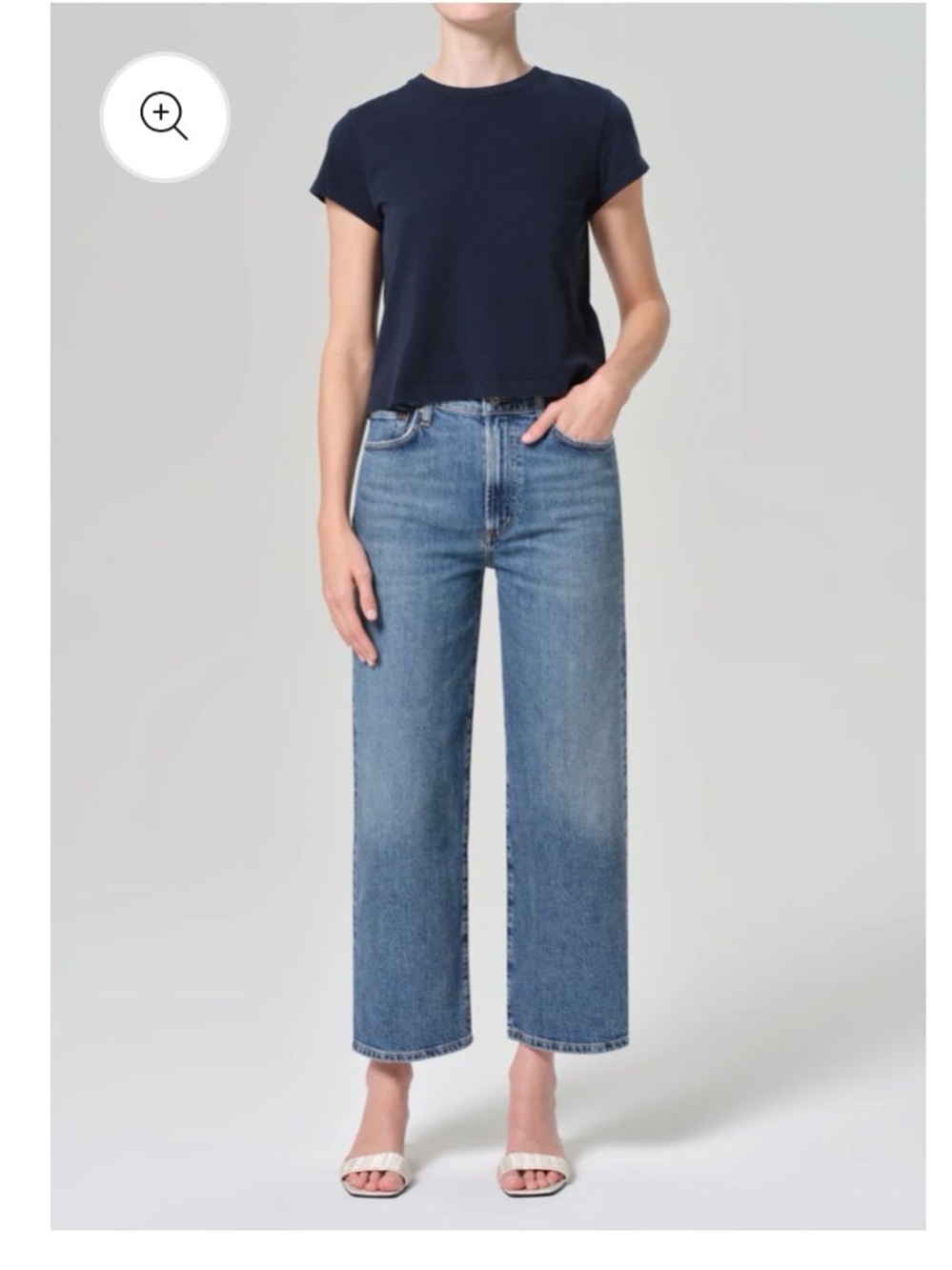 AGOLDE Harper Crop Jean in Moor